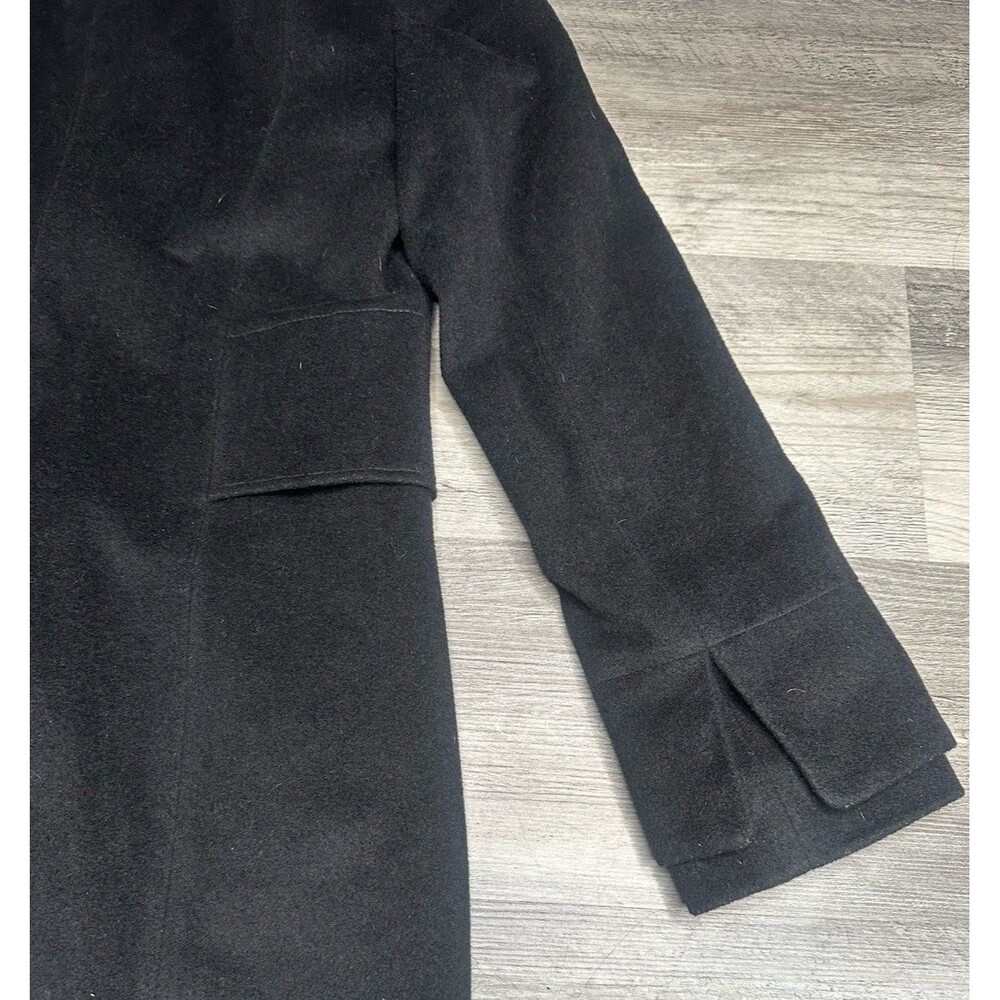 Jones New York Wool Blend Tailored Mid Length Walker Dress Coat Black Women’s/ 8 - Picture 4 of 8